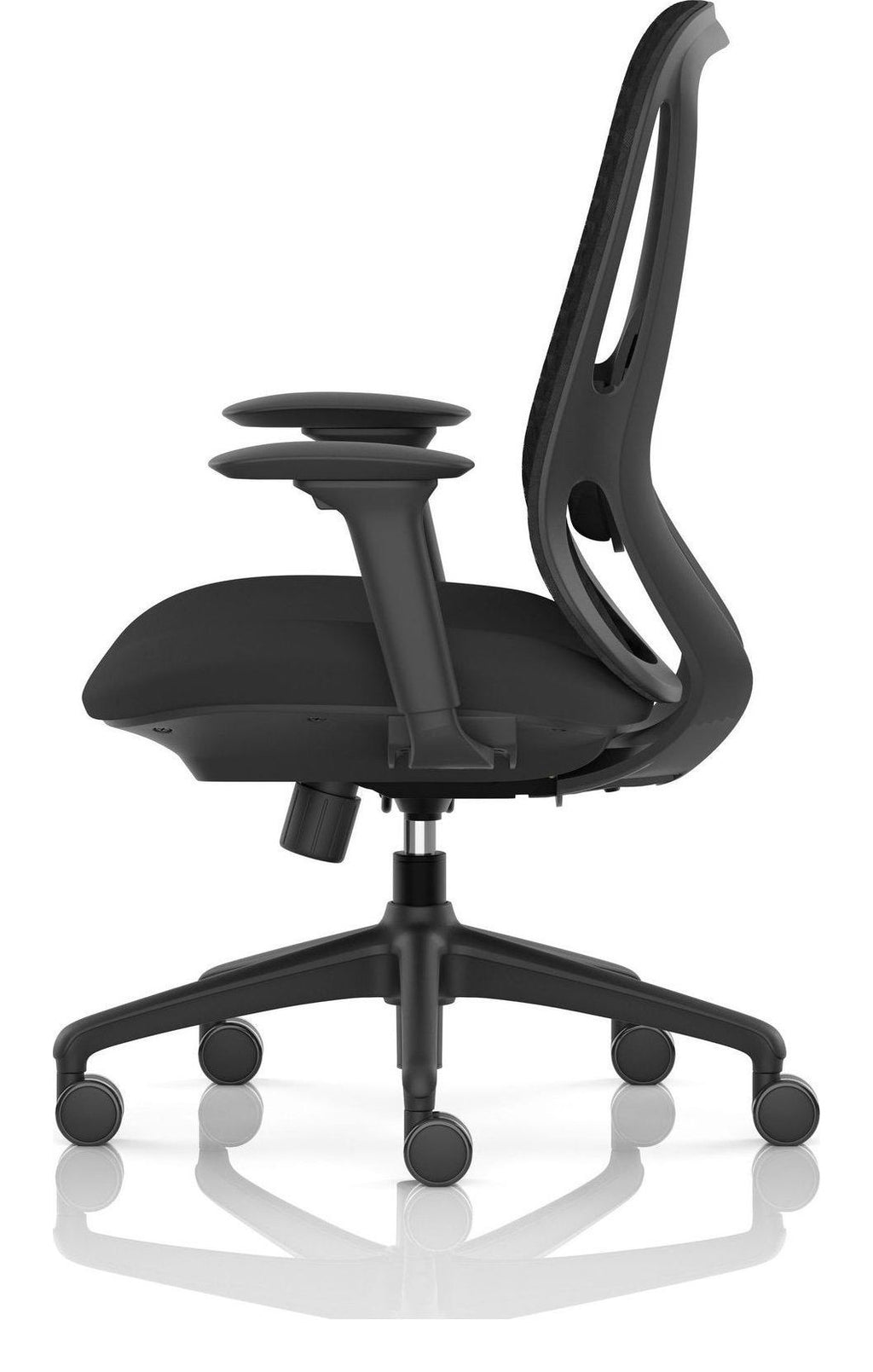 Prism Ergonomic Mesh Back Chair with Adjustable Arms, no headrest, another view 3