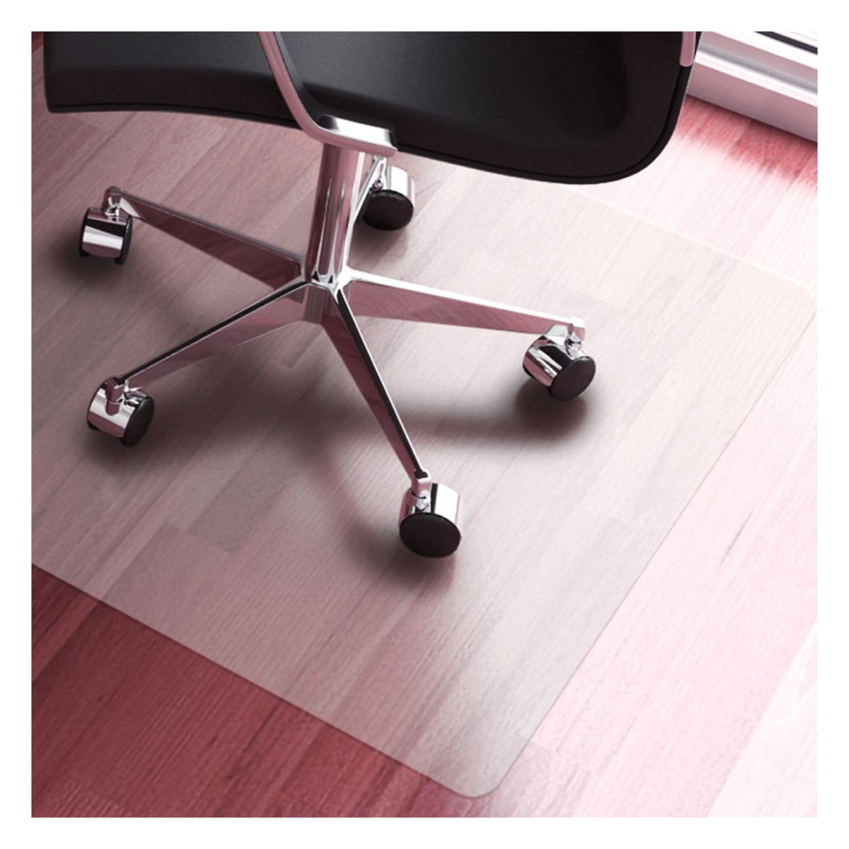 PVC Chair Mat for Hard Floors in clear, view 4