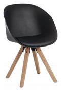 Pyramid Padded Tub Chair in black