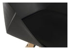 Pyramid Padded Tub Chair in black, view 4