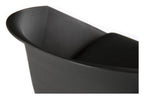 Pyramid Padded Tub Chair in black, view 5