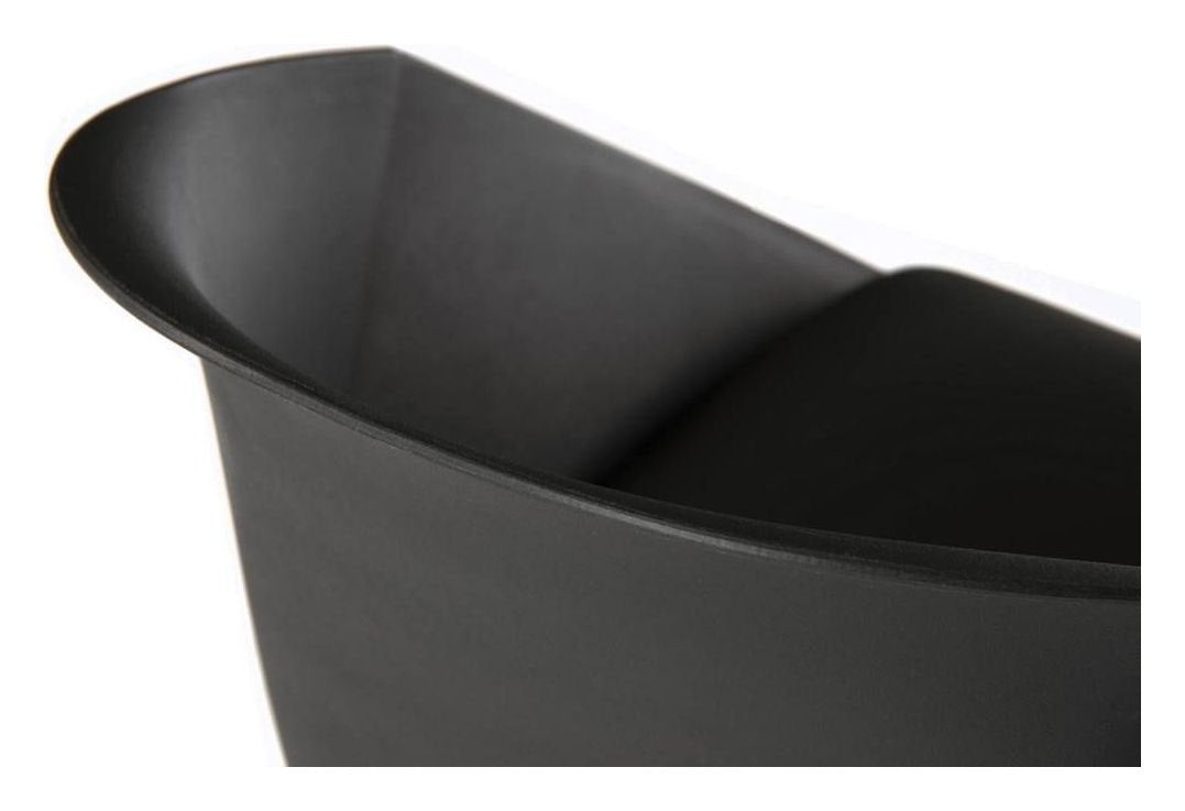 Pyramid Padded Tub Chair in black, view 5