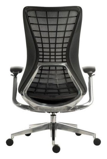 Quantum Executive Mesh Chair in black frame, view 2
