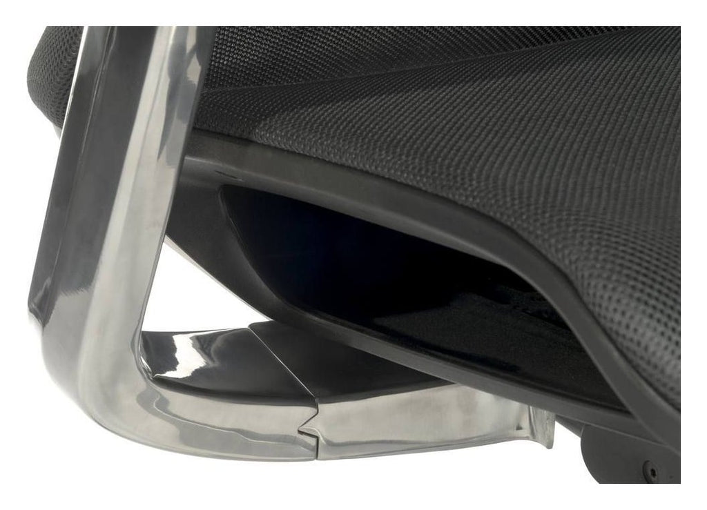 Quantum Executive Mesh Chair in black frame, view 4