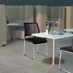 Quavo Mesh Stacking Chairs (Pack of 4) in an office