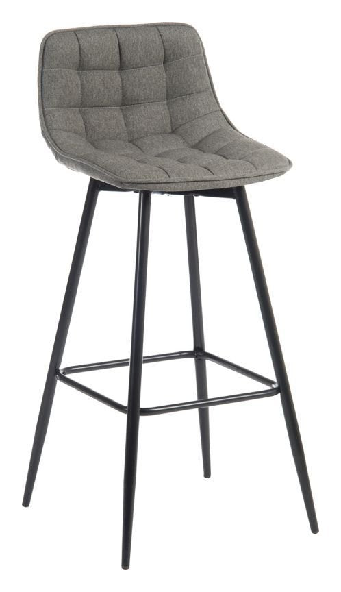 Quilt Bar Stool in grey