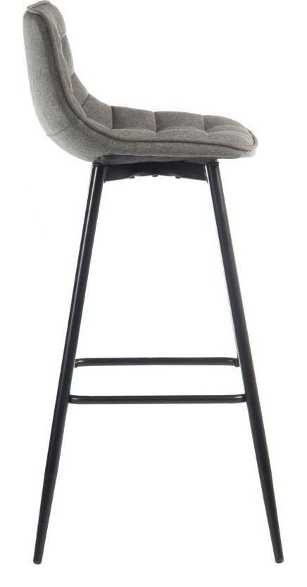 Quilt Bar Stool in grey, view 3