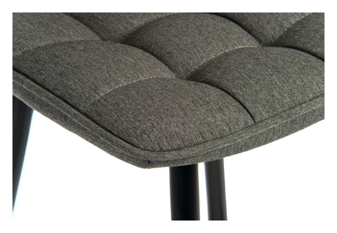 Quilt Bar Stool in grey, view 4