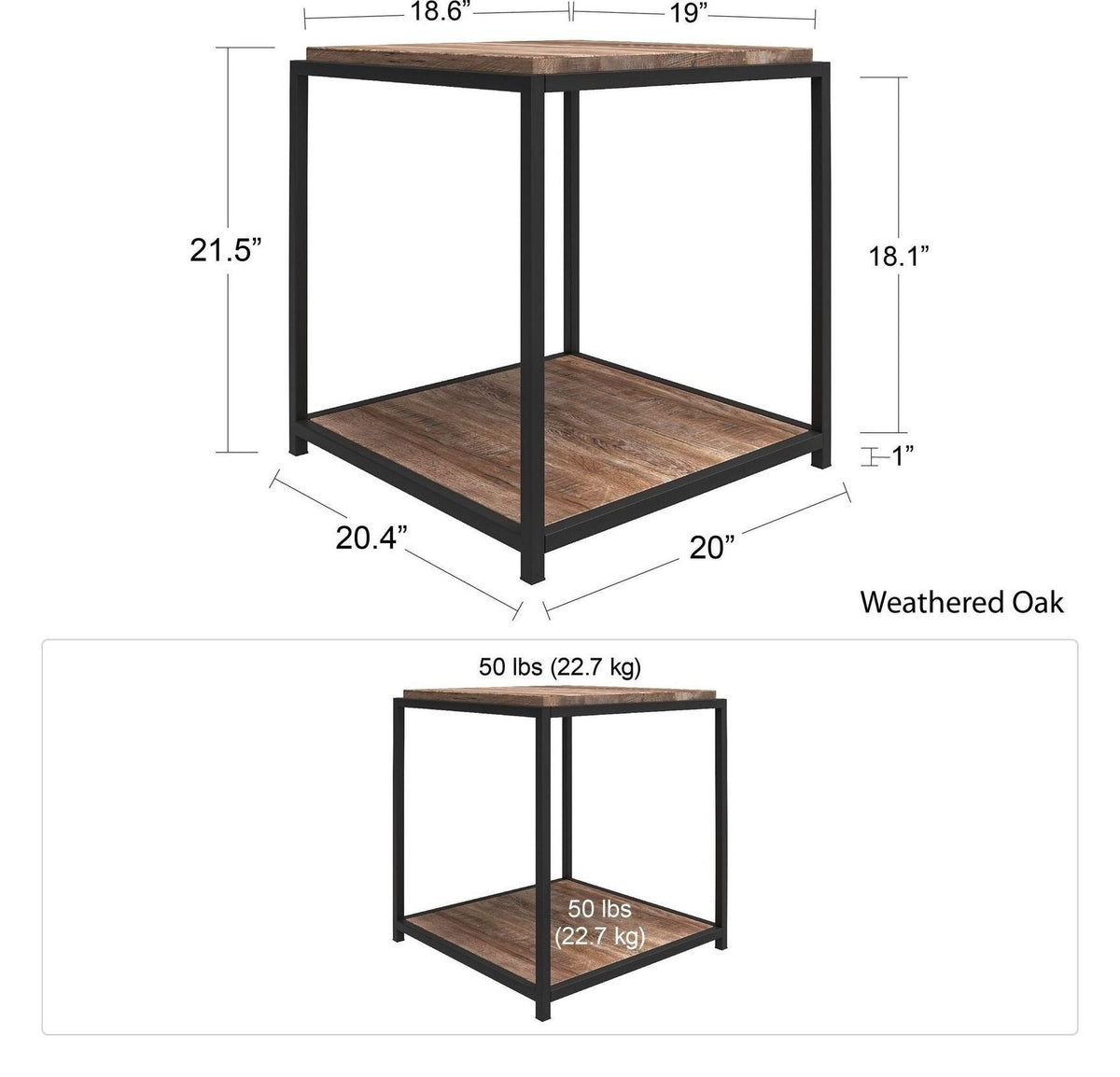 Quincy End Table, view 3