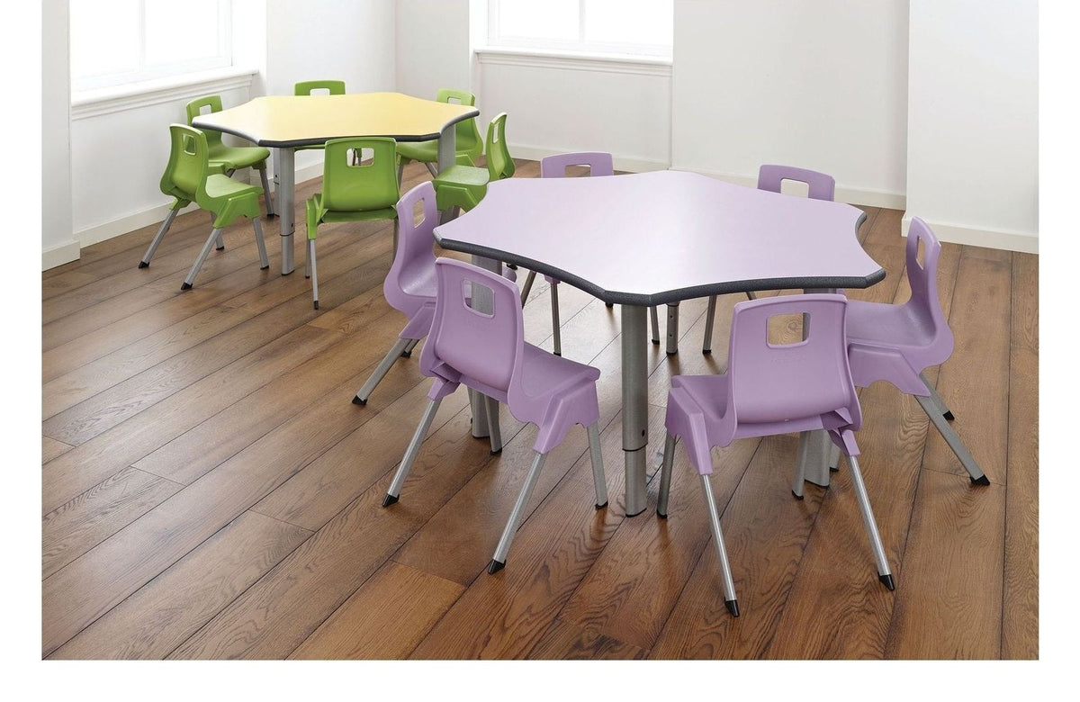 Rainbow and Flower Height Adjustable Group Table, view 5