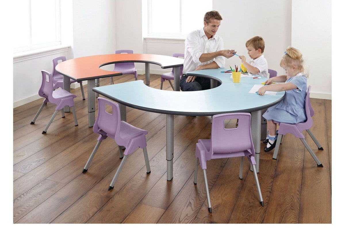 Rainbow and Flower Height Adjustable Group Table, view 3