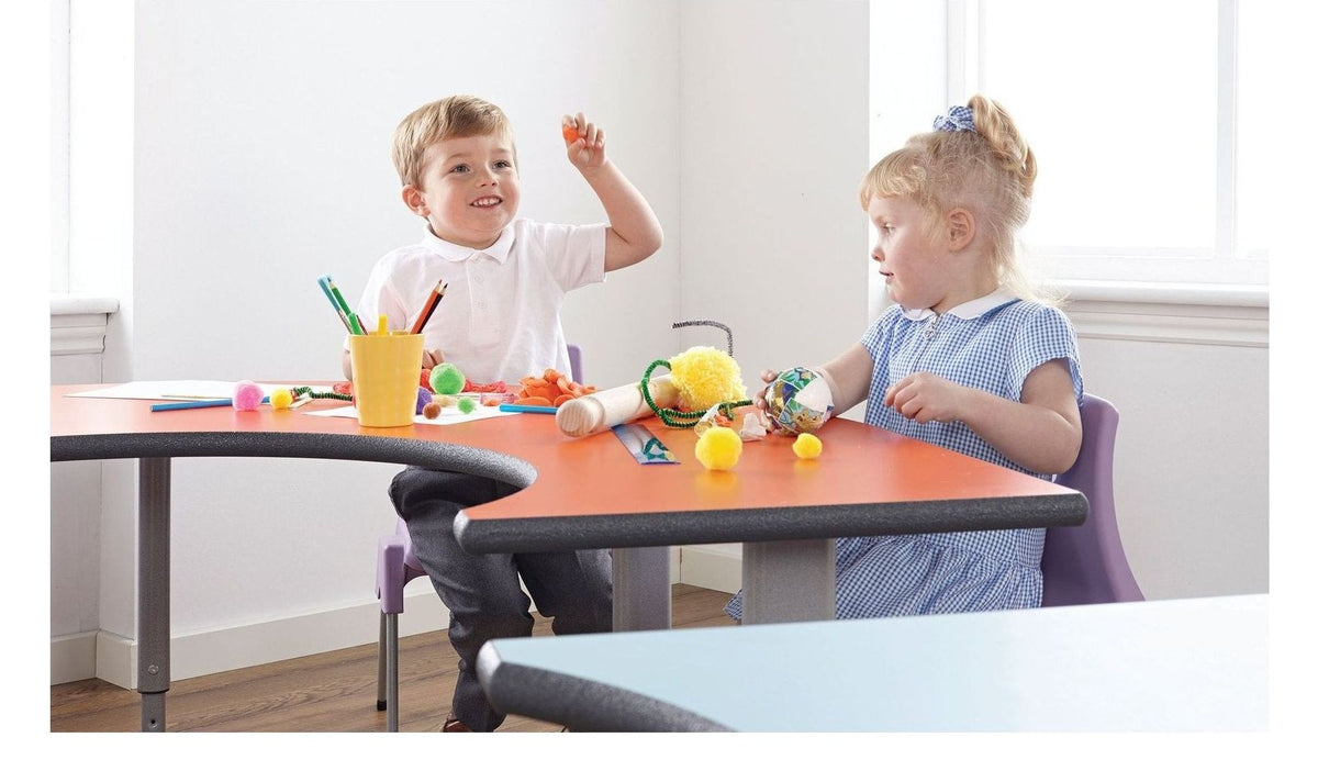 Rainbow and Flower Height Adjustable Group Table, view 4