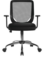 Ranger Mesh Operator Chair in black, view 3
