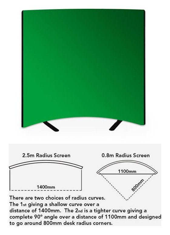 RB Contract Curved Floor Screen