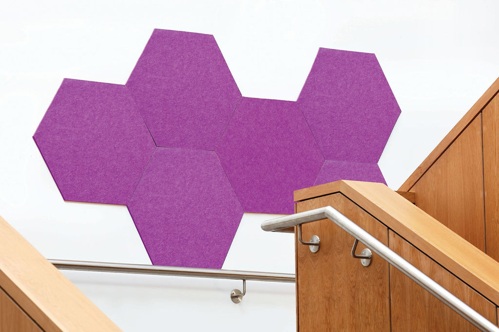 Recycled Eco Board - Hexagonal (Pack of 6) in Lilac