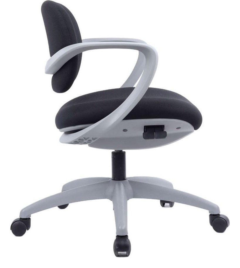 Reflex Fabric Task Chair in black from the side