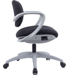 Reflex Fabric Task Chair in black from the side