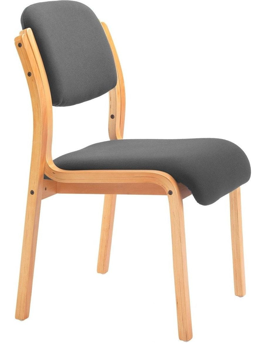 Renoir Chair in charcoal from the side