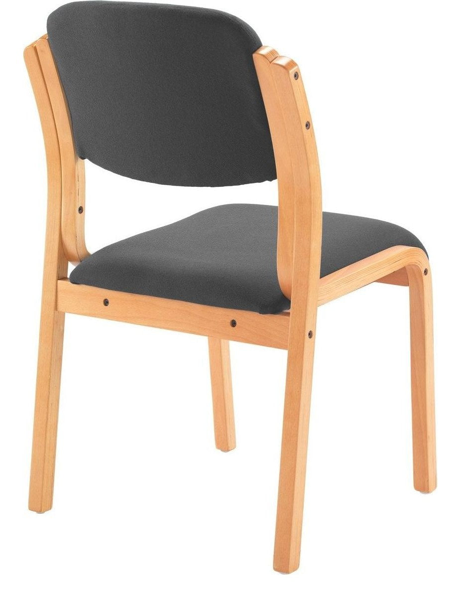 Renoir Chair in charcoal from the back at an angle