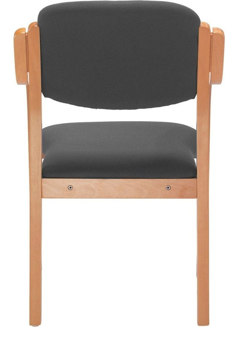 Renoir Chair with Arms in charcoal from the back