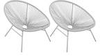 Resin Wicker XL Outdoor Lounge Chairs (Pack of 2)