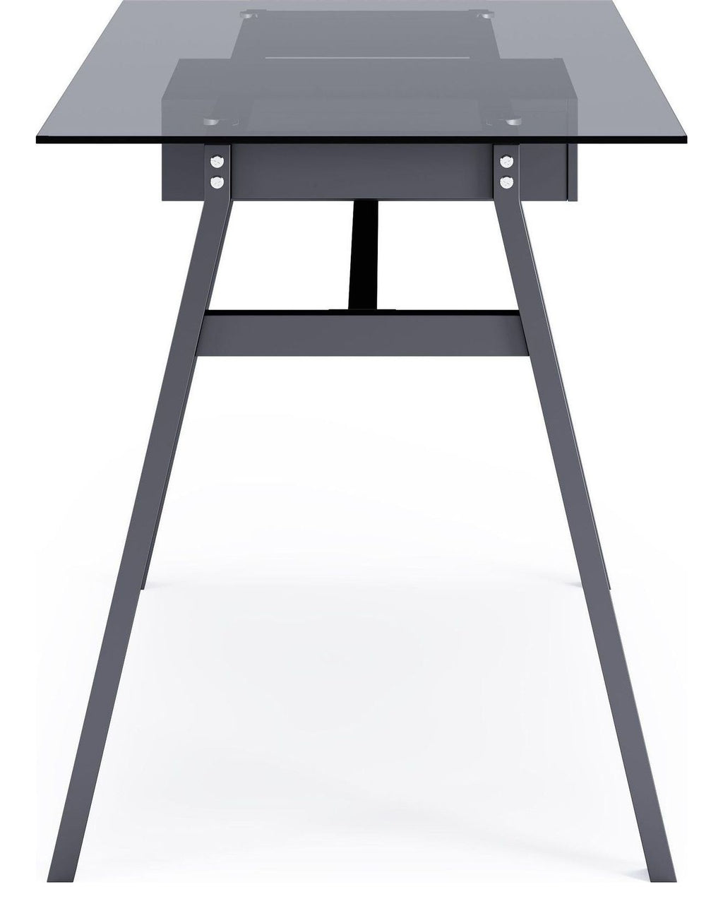 Richmond Desk With Glass Top & Single Drawer, view 12