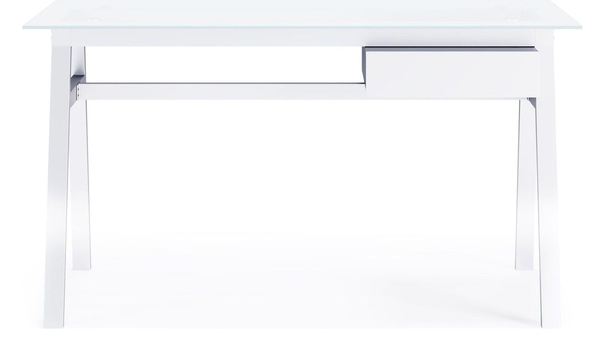 Richmond Desk With Glass Top & Single Drawer, view 17