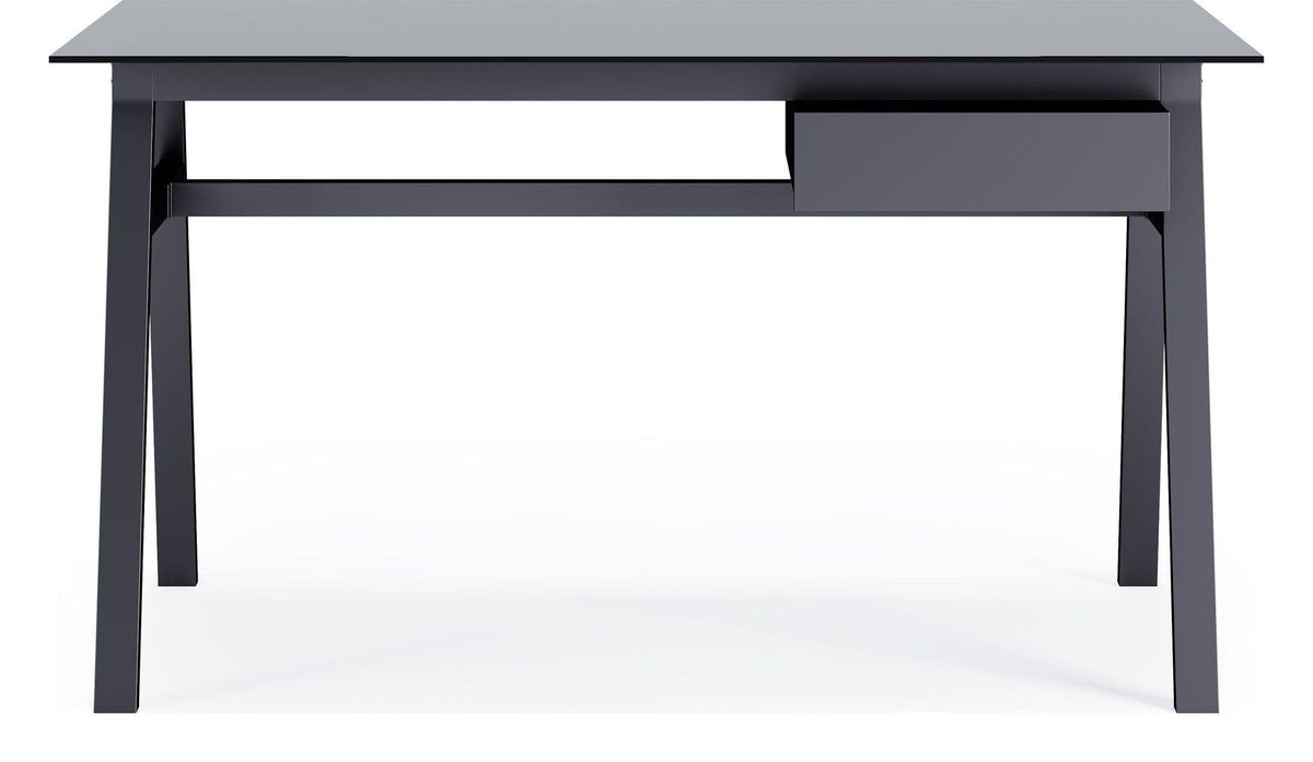 Richmond Desk With Glass Top & Single Drawer, view 5