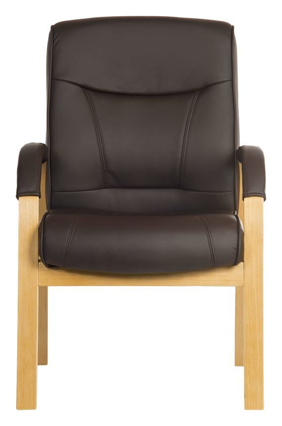 Richmond Visitor Chair in brown, view 2