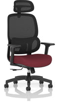 Rowan Bespoke Mesh Back Chair, chilli