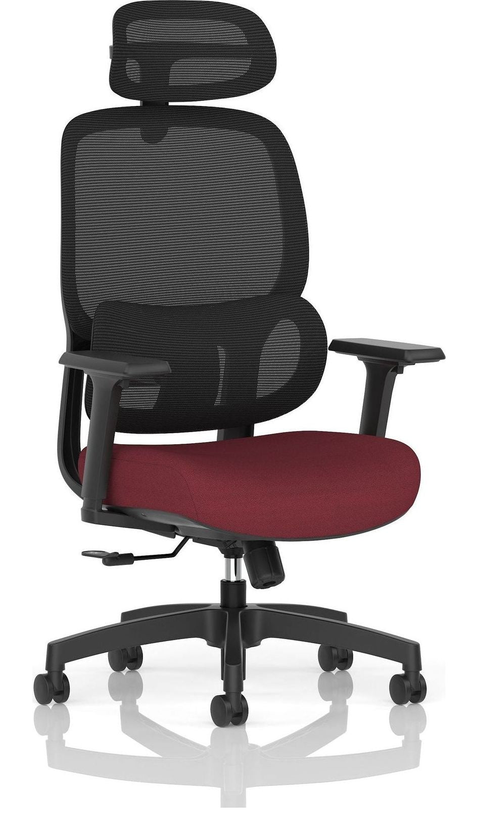 Rowan Bespoke Mesh Back Chair, chilli
