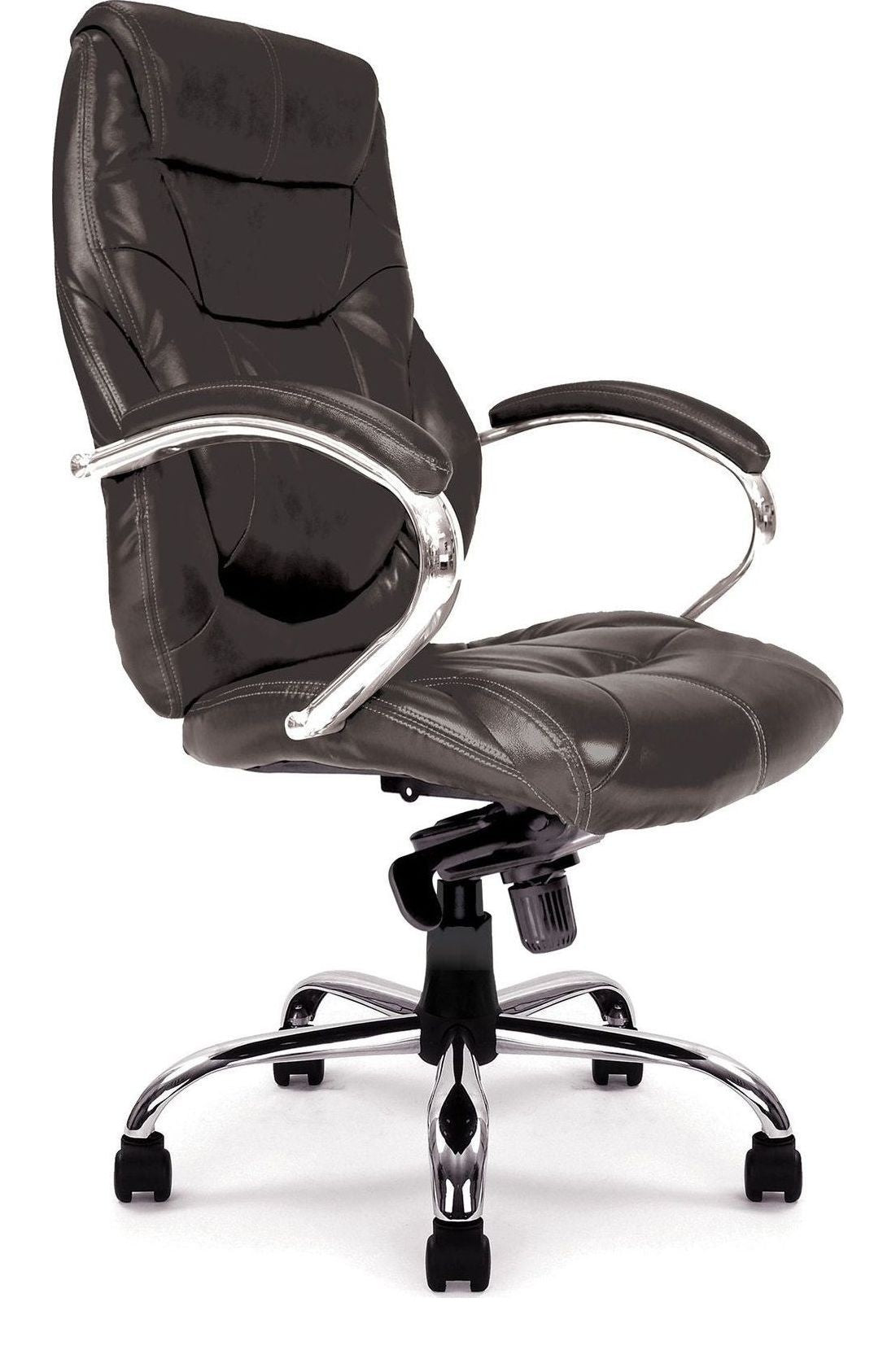 Sandown High Back Leather Executive Chair in black