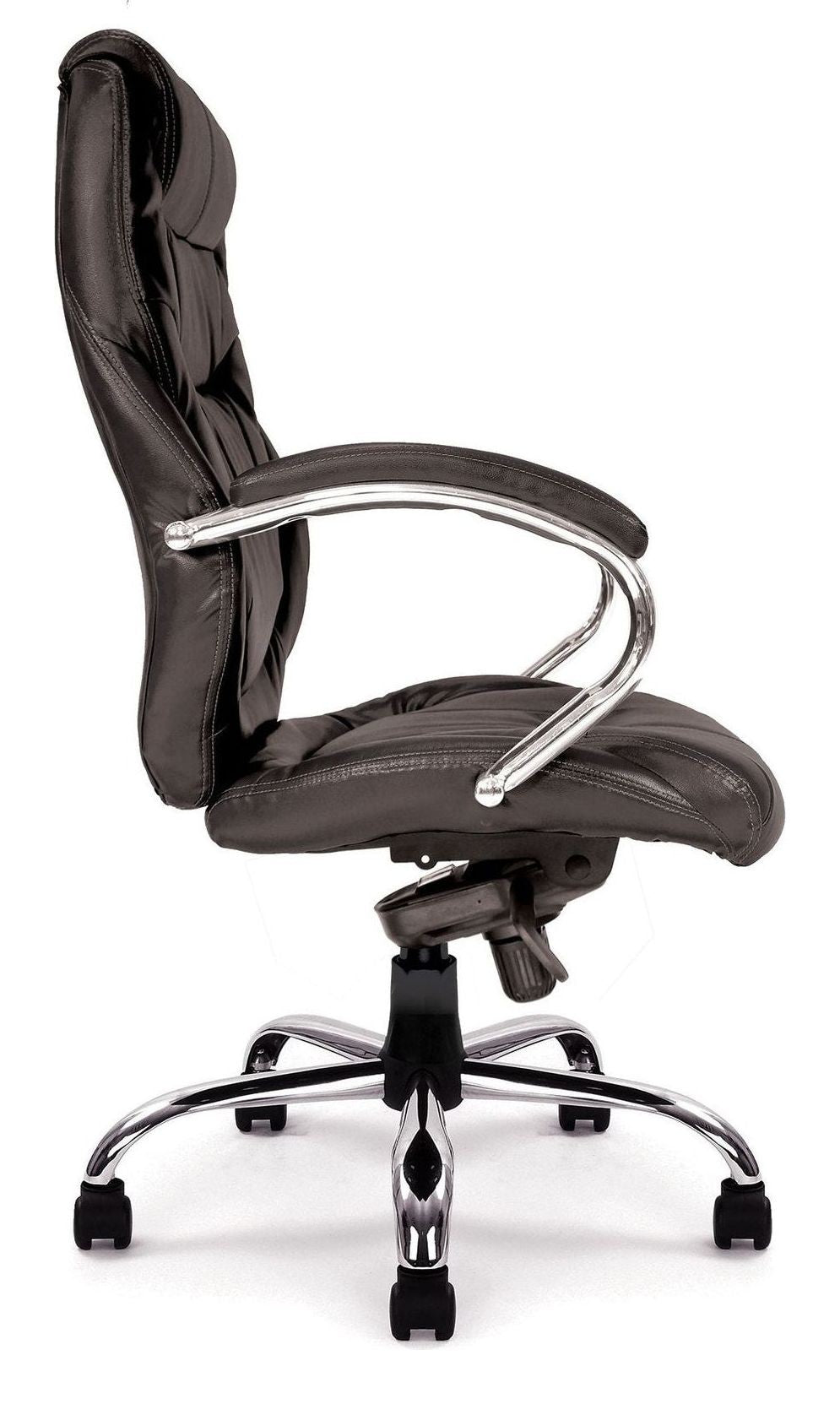Sandown High Back Leather Executive Chair in black, view 2