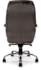 Sandown High Back Leather Executive Chair in black, view 5