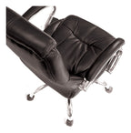 Sandown High Back Leather Executive Chair in black, view 6