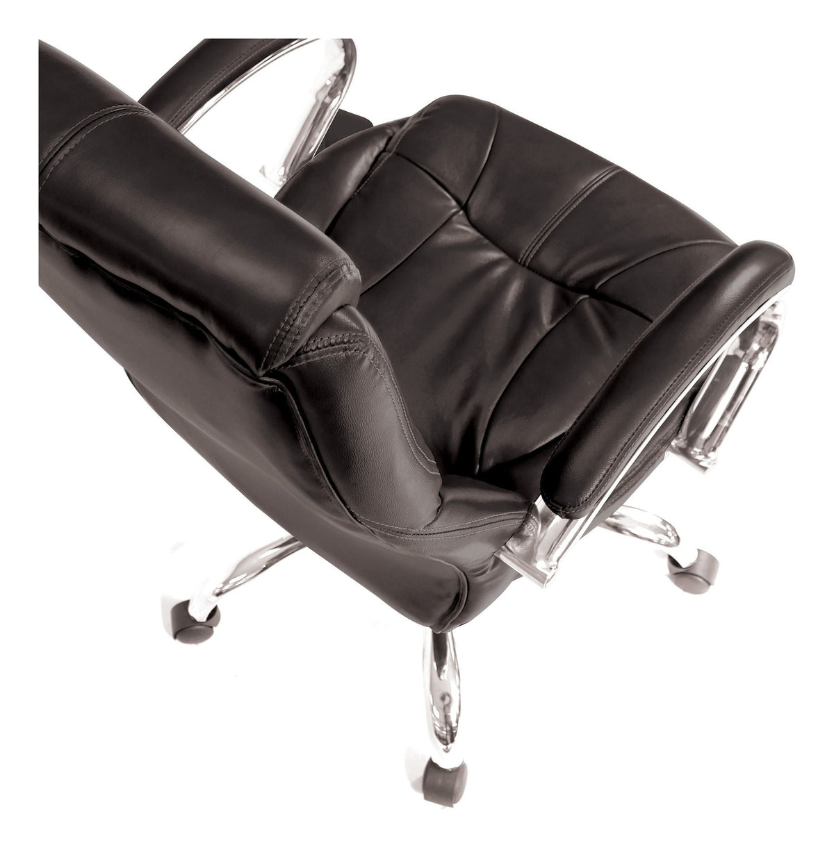 Sandown High Back Leather Executive Chair in black, view 6