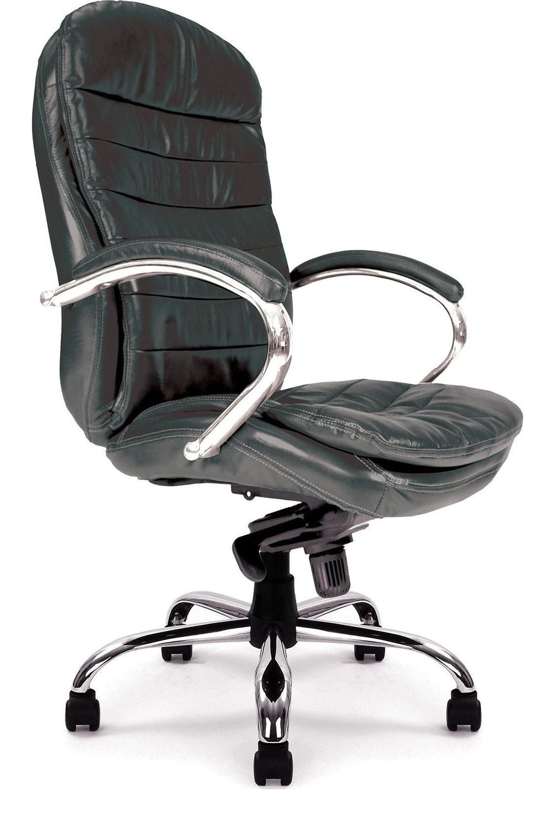 Santiago High Back Leather Executive Chair in black