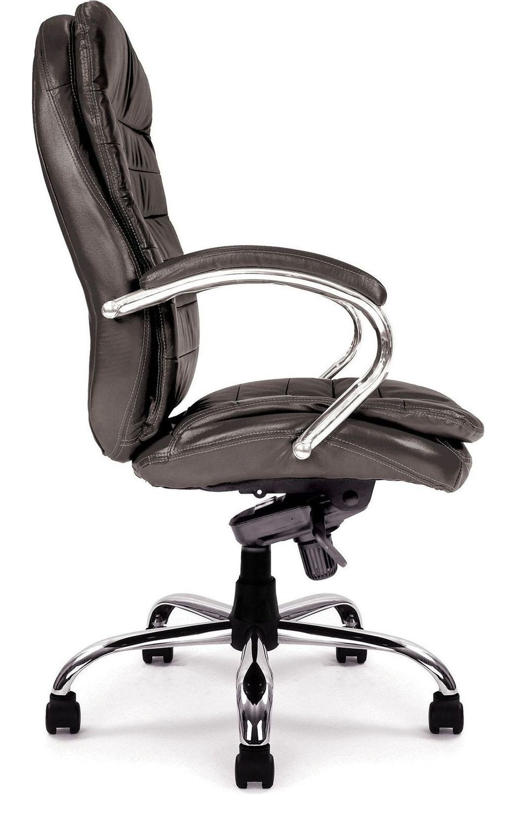 Santiago High Back Leather Executive Chair in black, view 2