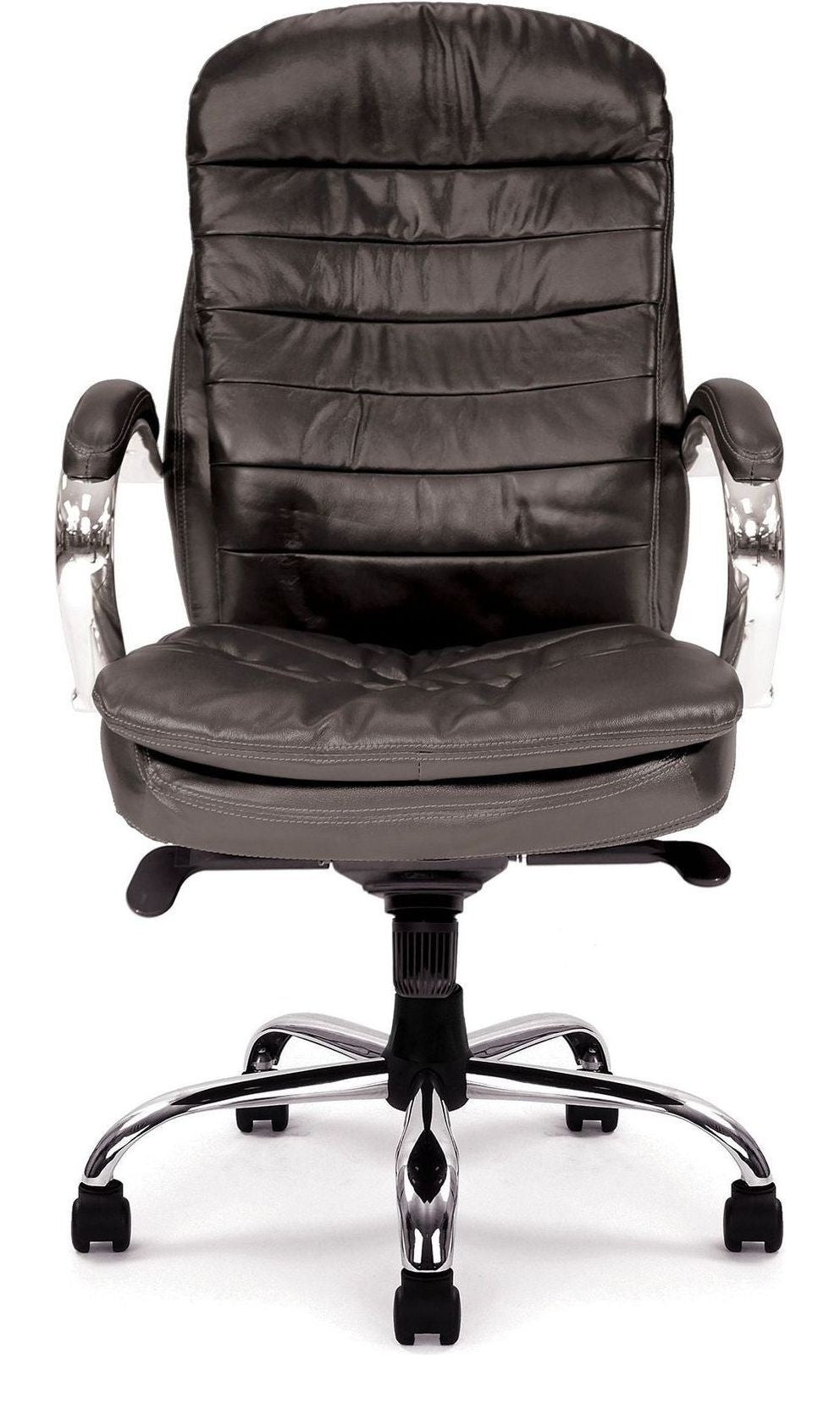 Santiago High Back Leather Executive Chair in black, view 4