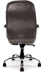 Santiago High Back Leather Executive Chair in black, view 5