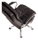Santiago High Back Leather Executive Chair in black, view 6