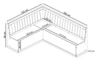Sara Small Corner Bench, view 9
