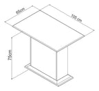 Sara Small Dining Table, view 3