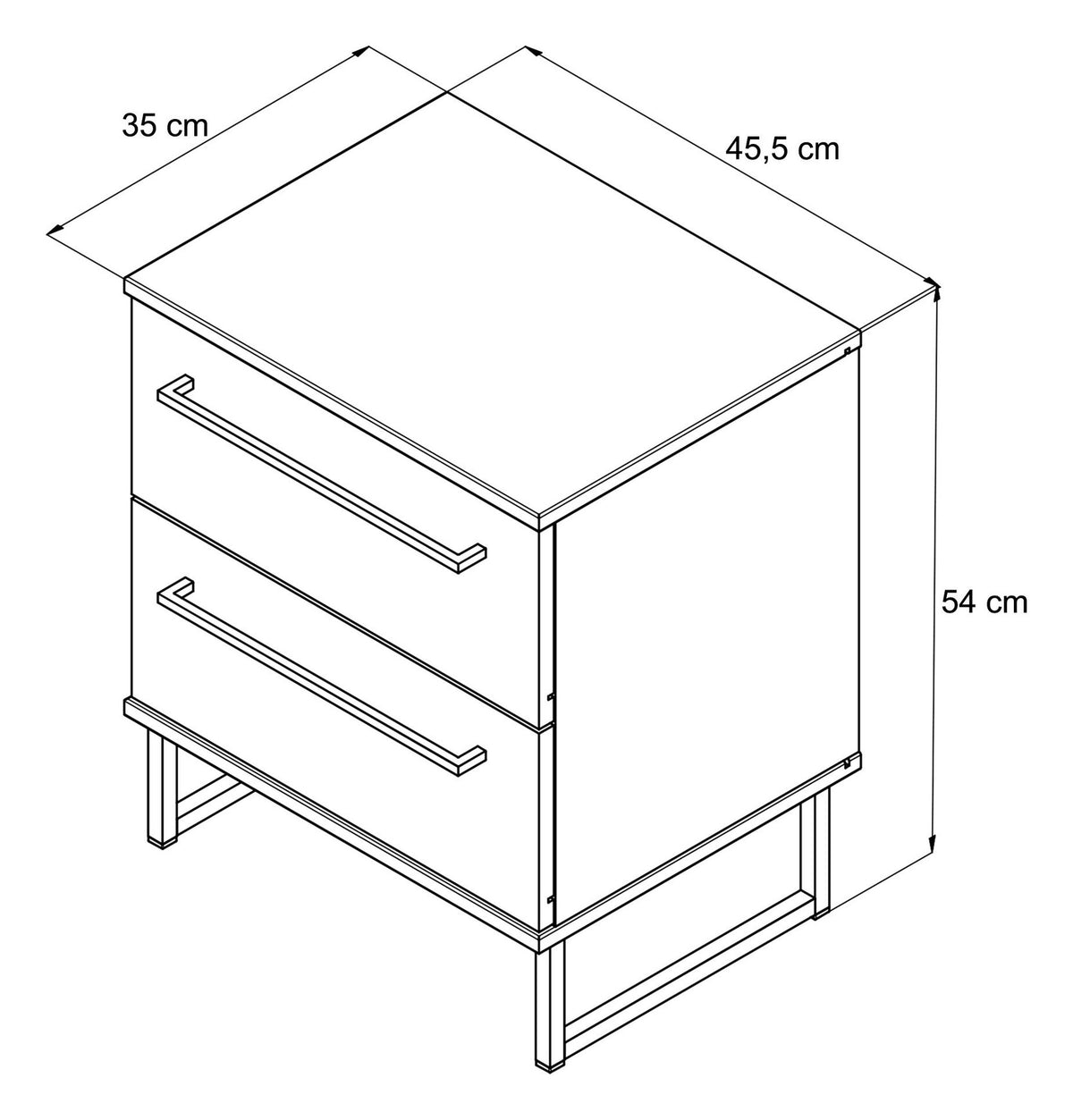 Sardinia Bedside Table, view 8
