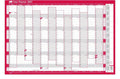 Sasco 2027 Vertical Year Wall Planner, Poster Style, Red