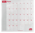 Sasco Semi Opaque Acrylic Mini Whiteboard Monthly Planner Desktop 450 x 450mm