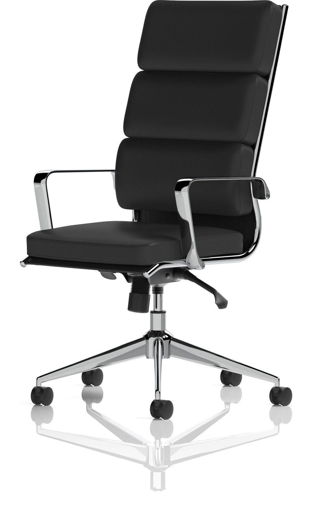 Savoy High Back Executive Black Leather Chair, , another view 2