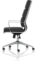 Savoy High Back Executive Black Leather Chair, , another view 3