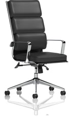 Savoy High Back Executive Black Leather Chair, 