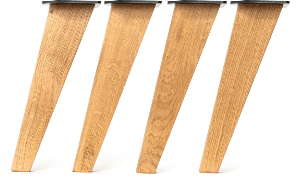 Scandi Oak Table Legs (Set of 4), Coffee height (350 mm)